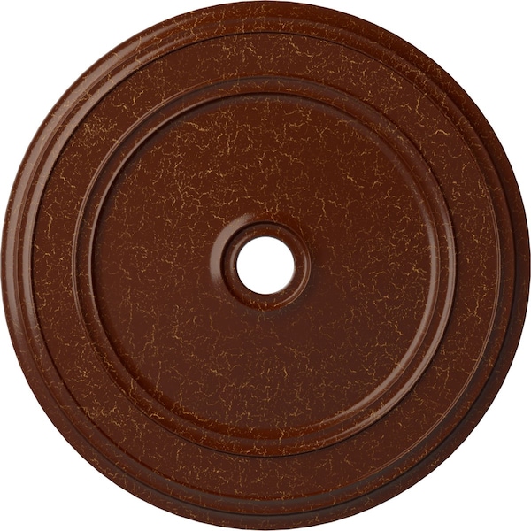 Ekena Millwork Classic Medallion (Canopies up to 5 1/2"), 41 1/8"OD x 4"ID x 2 1/8"P, Burnished Mahogany Crackle CM41CLBMC - main